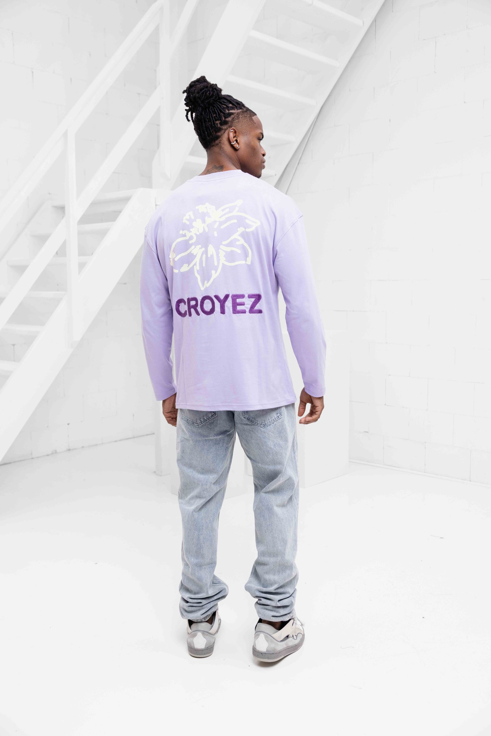 Croyez Gardener Longsleeve T-Shirt Heren Paars