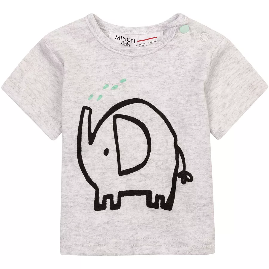 MINOTI 3er-Pack T-Shirts GrünWeißGrau