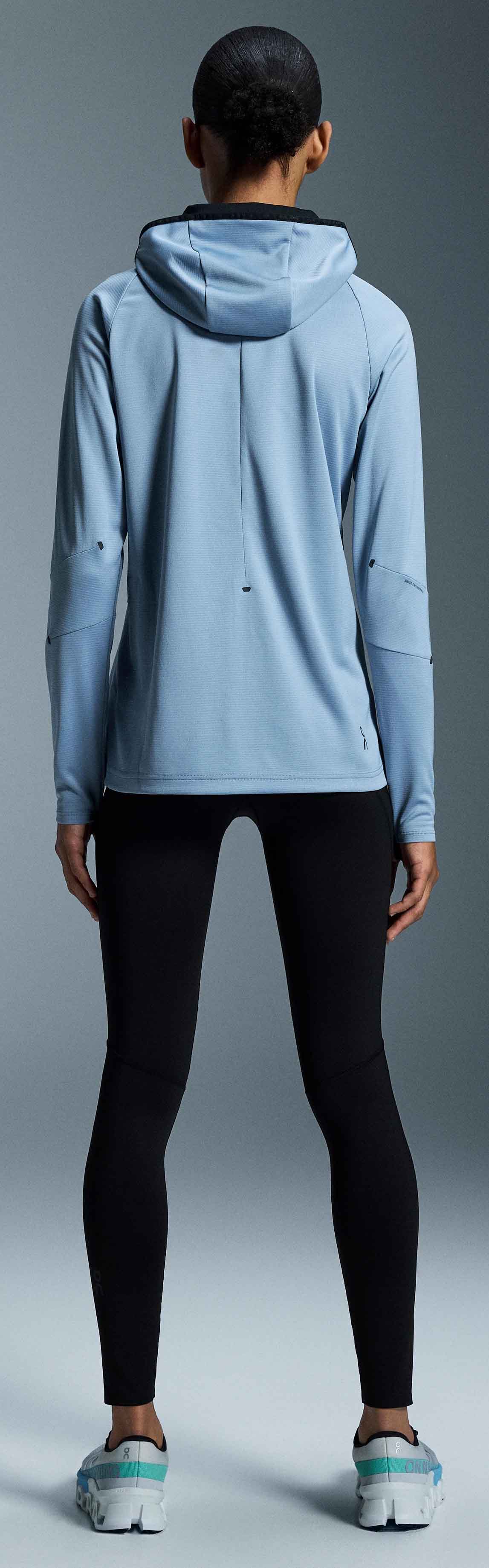 Climate Zip Hoodie Dame Chambray