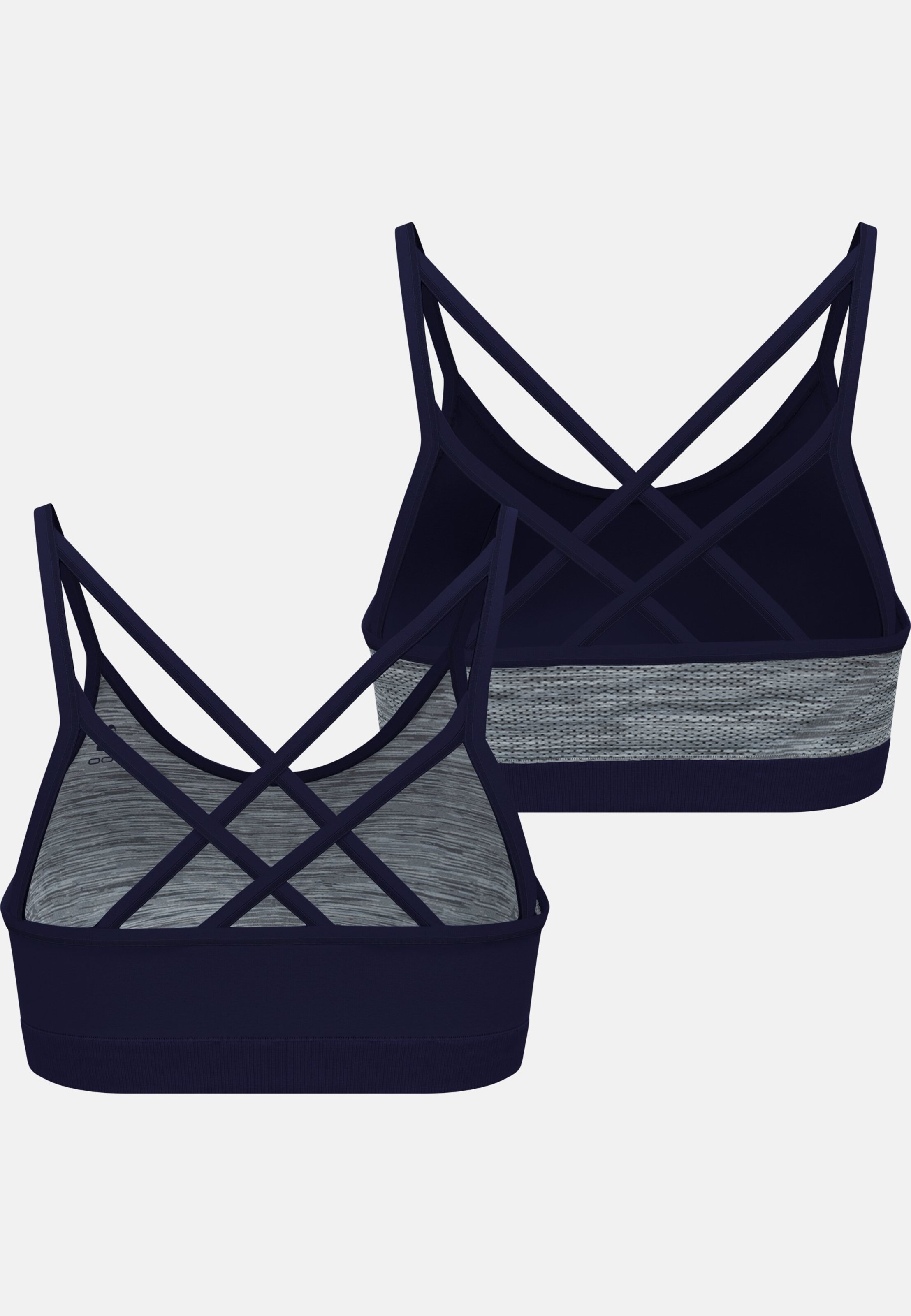 Seamless Wende-Sport-BH mit sanftem Halt in eclipse - grey melange