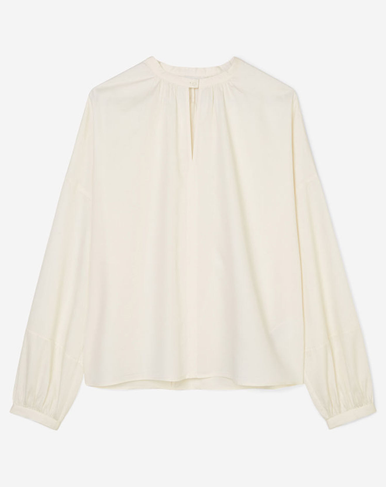 Marc O'Polo Blouse en Satin de Coton bio écrue