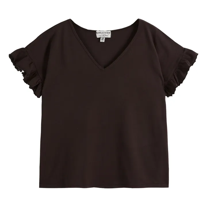 Emile et Ida T-shirt Zabio Coton Bio - Collection Femme | Gris anthracite