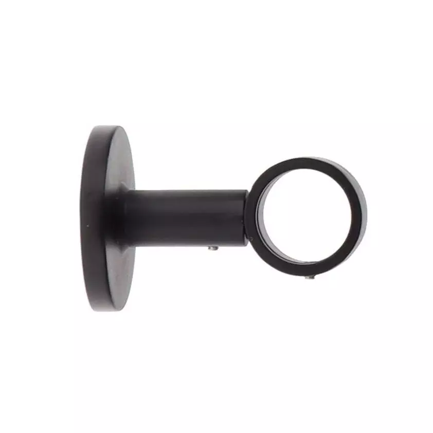 Support tringle fixe (L65 / D28) Lino Noir mat