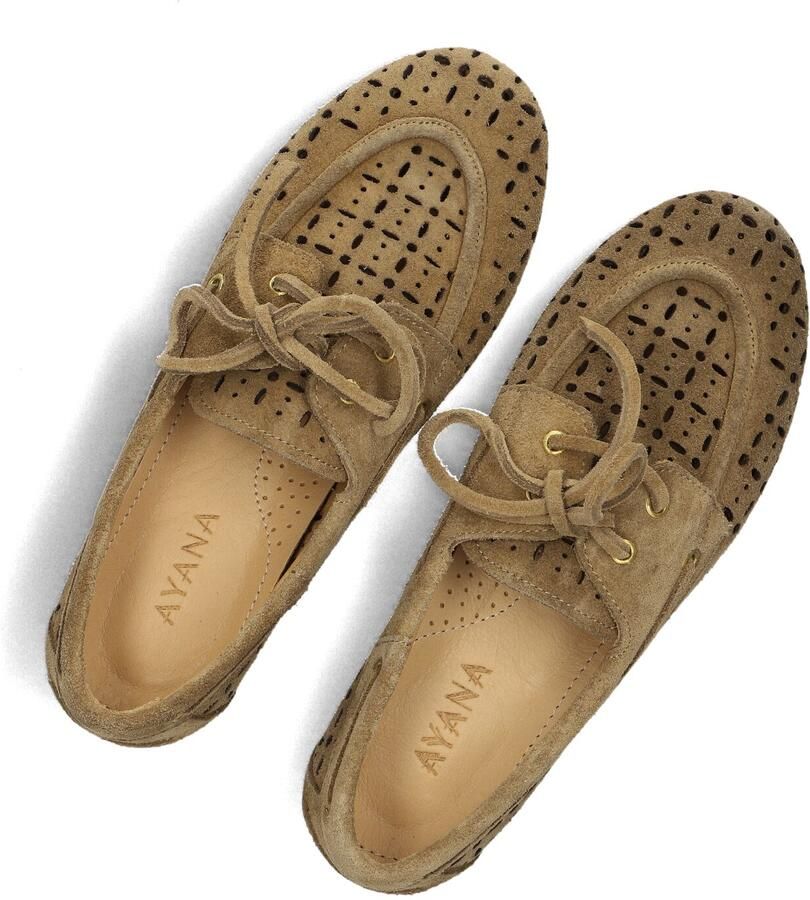 AYANA Mocassins Dames 12434 Maat: 40 Materiaal: Suède Kleur: Camel