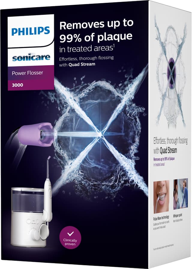 Philips Sonicare Power Floss 3000-series vandtråd HX3711/20 (hvid)
