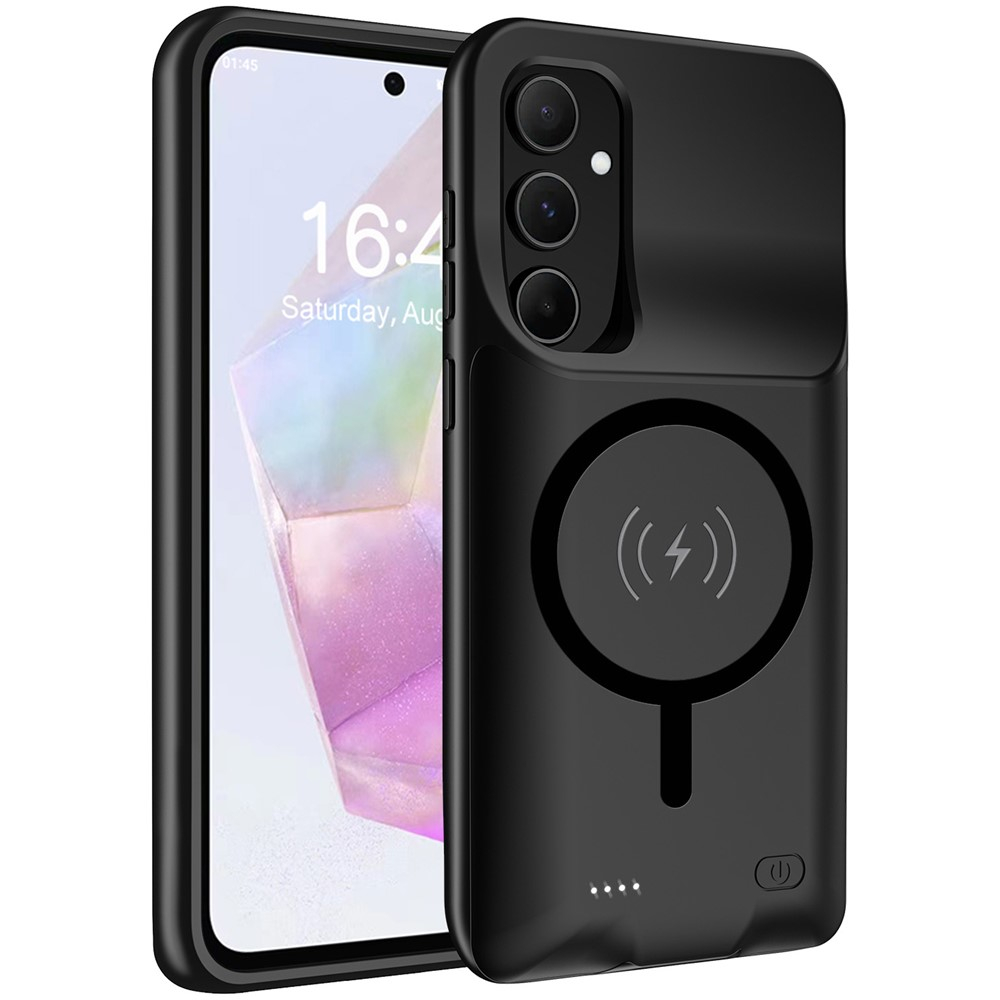 Samsung Galaxy A55 Backpack Akku Case Schutzhülle MagSafe-Modul (10000mAh) - Schwarz