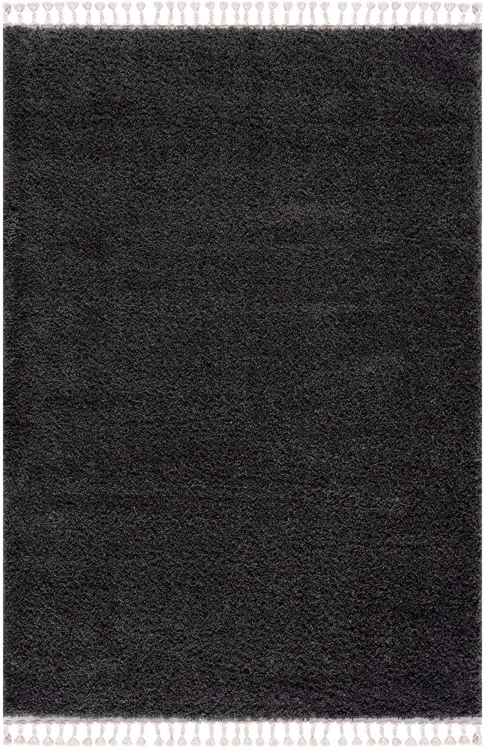 Carpet City Hochflor-Teppich »Pulpy 100« rechteckig 30 mm Höhe Läufer, weich, mit Fransen, uni, viele Grössen, Wohnzimmer, Schafzimmer