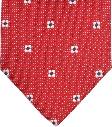 Suitable Stropdas Zijde Bloem Rood TI23-42 kopen