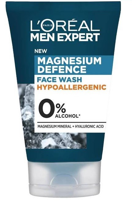 L'Oréal Paris - Men Expert Magnesium Defense Face Wash 100 ml - Rens