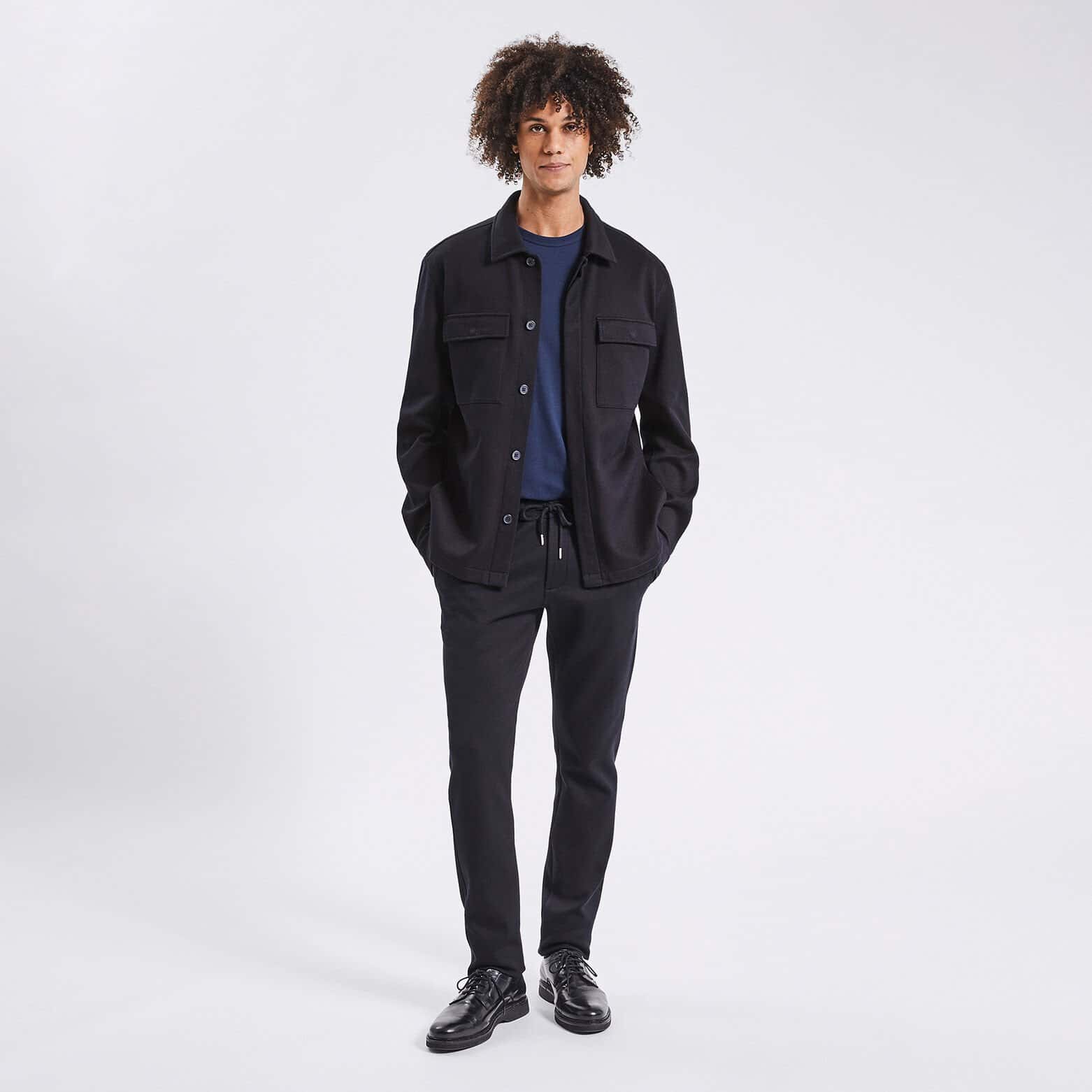 Pantalon de jogging en maille Bleu foncé