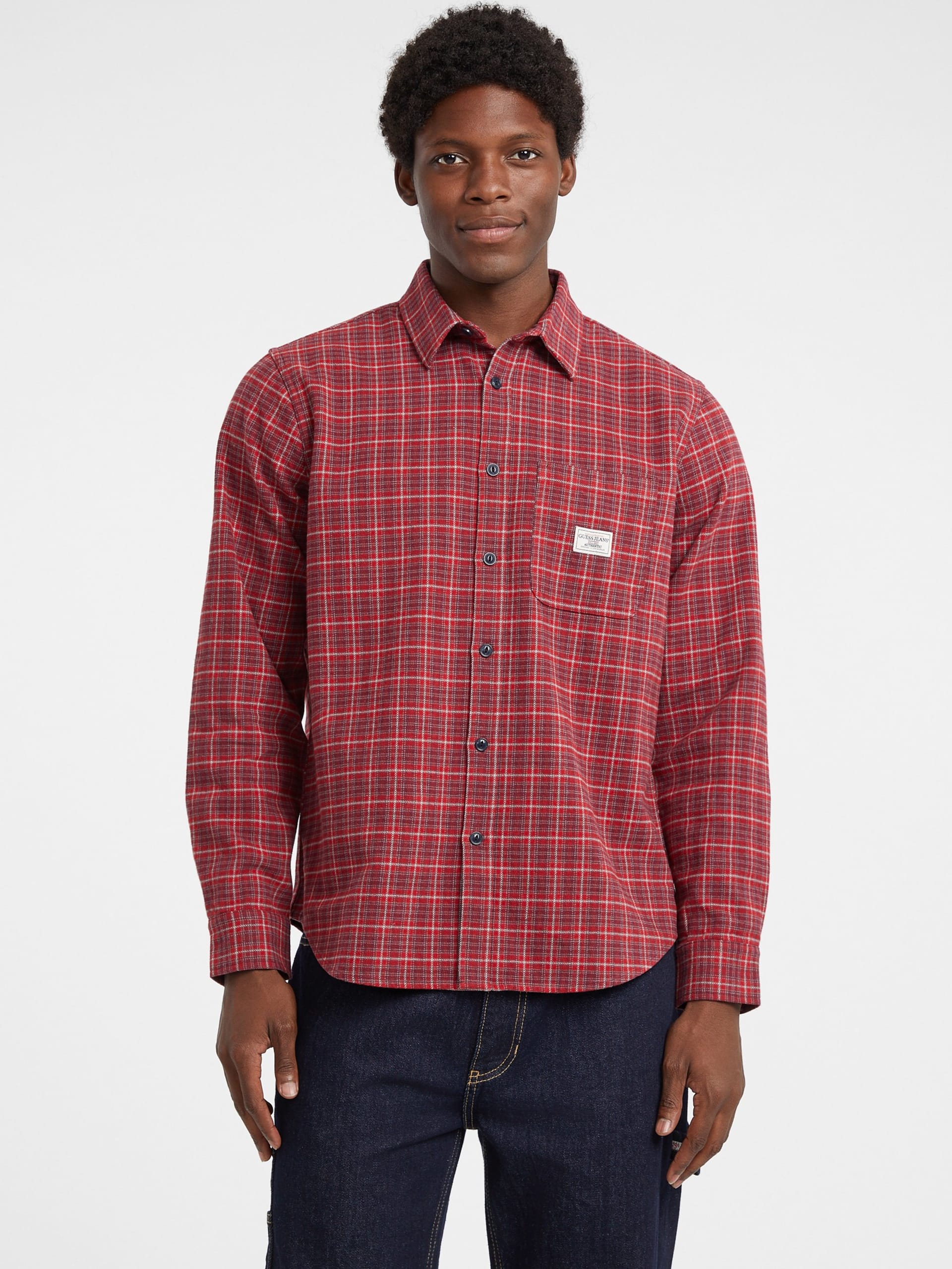 Camisa de flanela com bolso