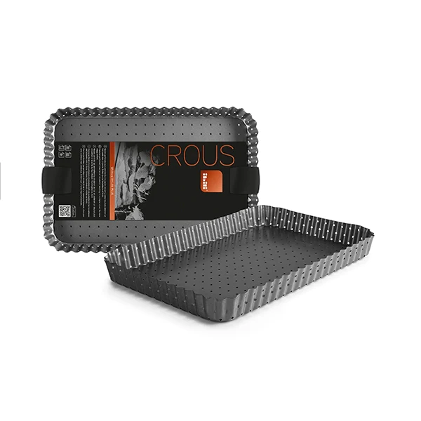 Moule rectangle perforé en acier 31 x 21 cm Ibili