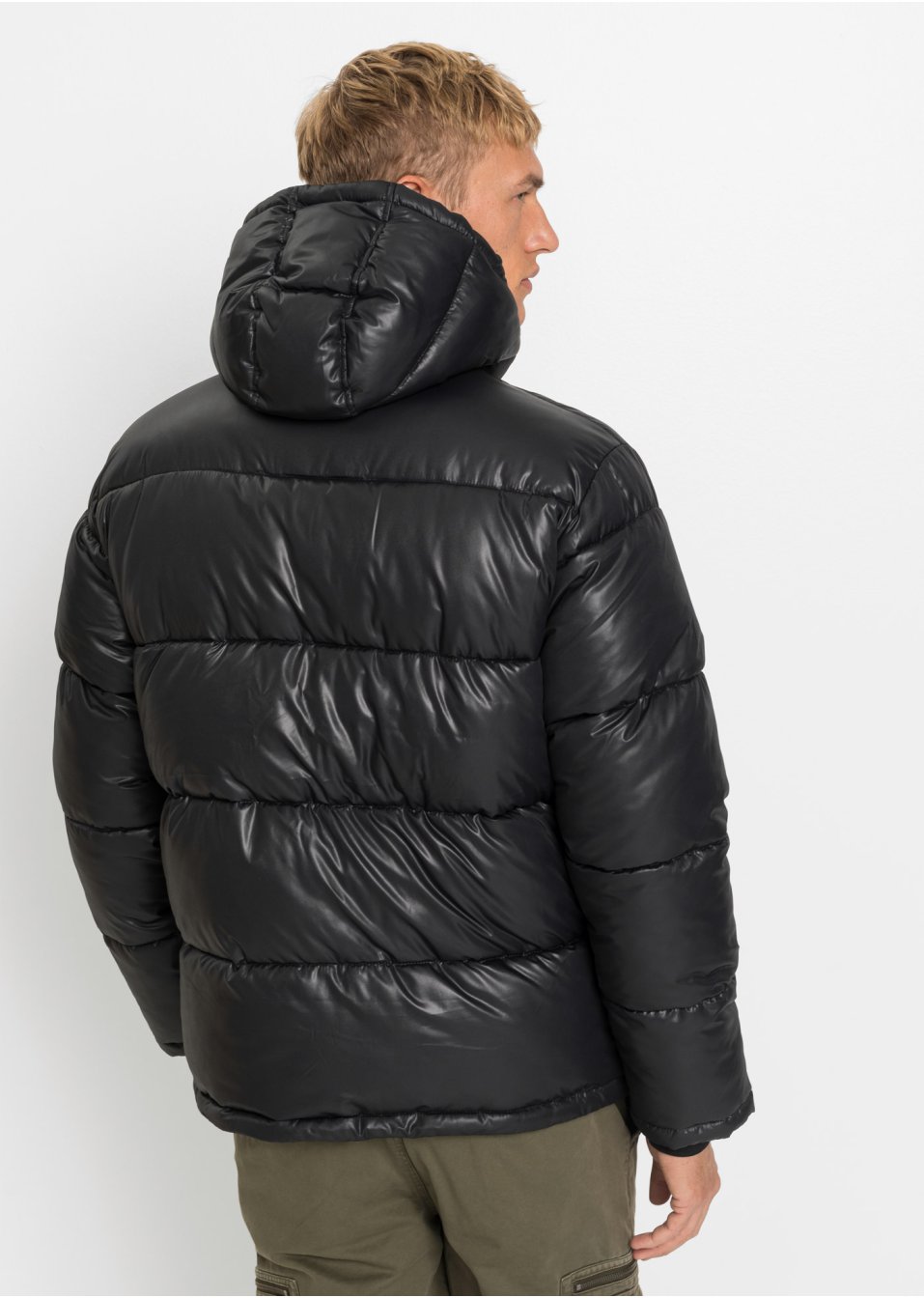 Veste matelassée en mélange de matière avec polyester recyclé, Loose Fit