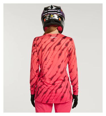 Maillot Manches Longues Femme Dharco Race Val Di Sole Rose/Orange