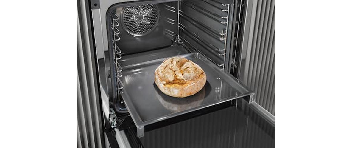 Einbaudampfbackofen H 2456-55 B ACTIVE Schwarz A+<br>Backofen im modernen Design mit Timer und PerfectClean