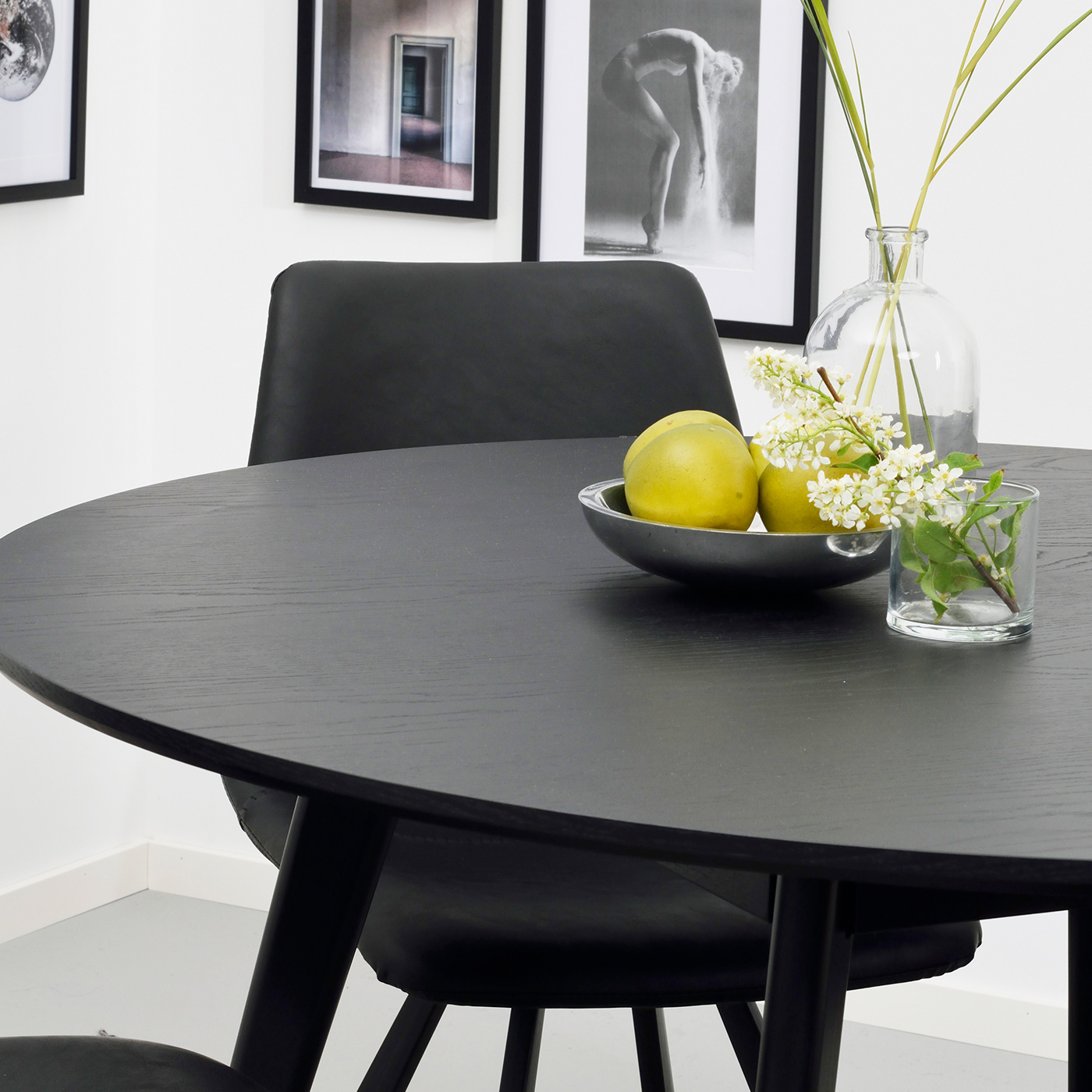 Eettafel Yumi Ø115 cm Zwart