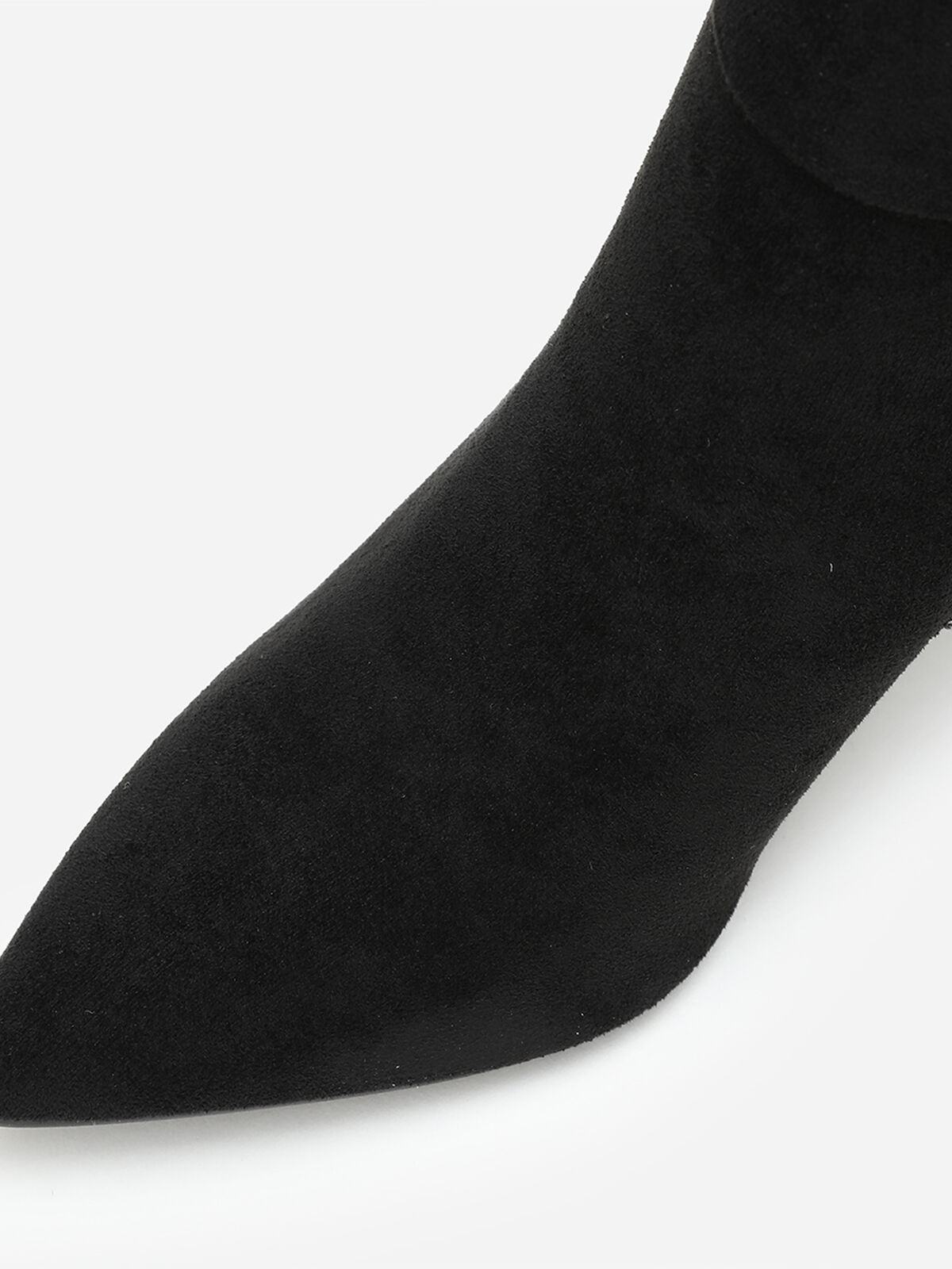 Bottines avec boucle ornée de strass- Noir