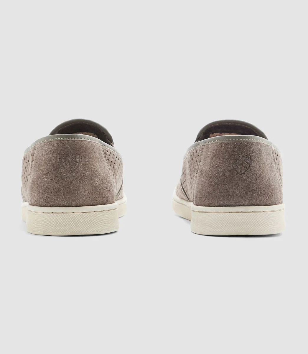 Mocassin fantaisie taupe 