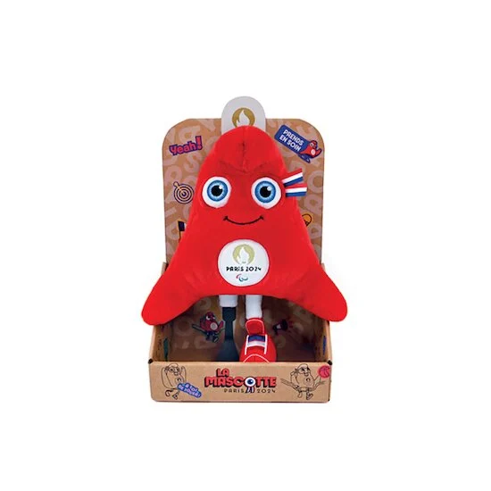 Peluche mascotte officielle Jeux Paralympiques Paris 2024   de               Doudou et Compagnie