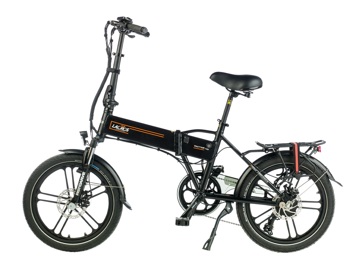 Lacros Trotter T400 Matzwart 13,6Ah elektrische vouwfiets