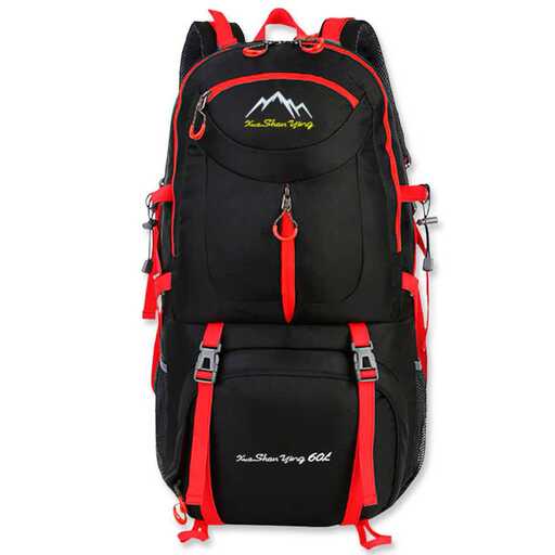 Mochila impermeável Ozio de 60 litros com 8 bolsos múltiplos para trekking.