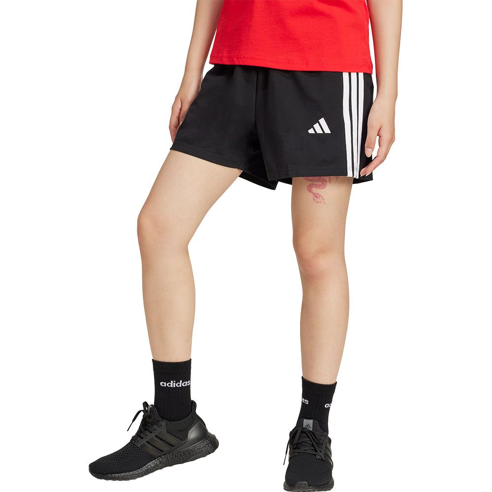 adidas Essentials 3-Streifen Cotton Shorts Damen black