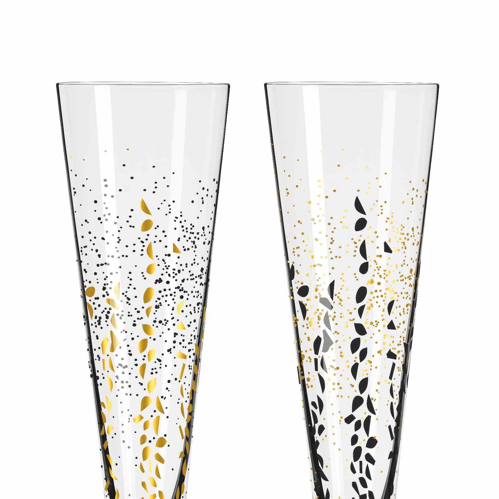 Ritzenhoff Champagnergläser Goldnacht 205 ml 2er Set