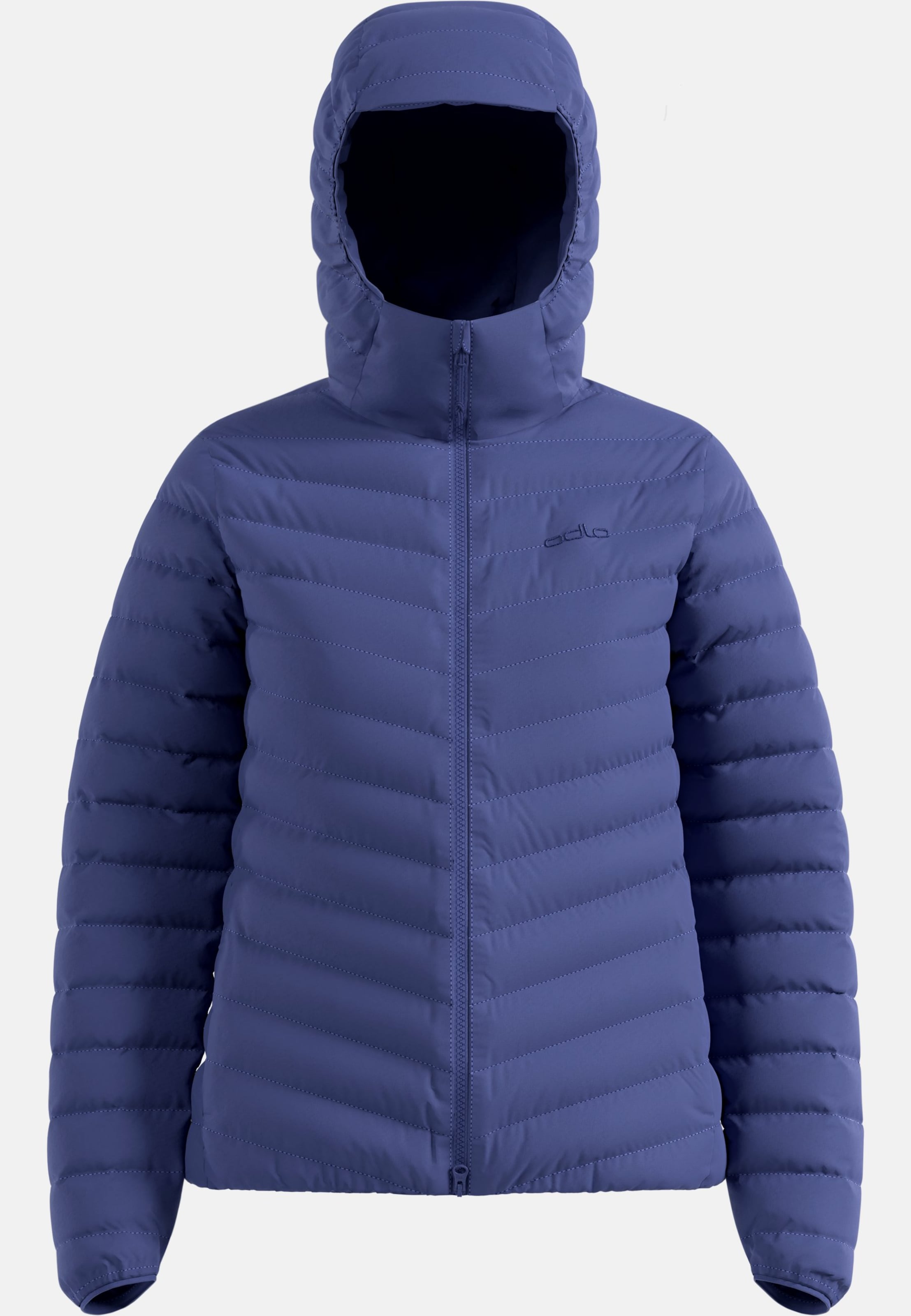 Kompakte X-Alp Daunenjacke mit Kapuze 2.0 in Skipper Blue