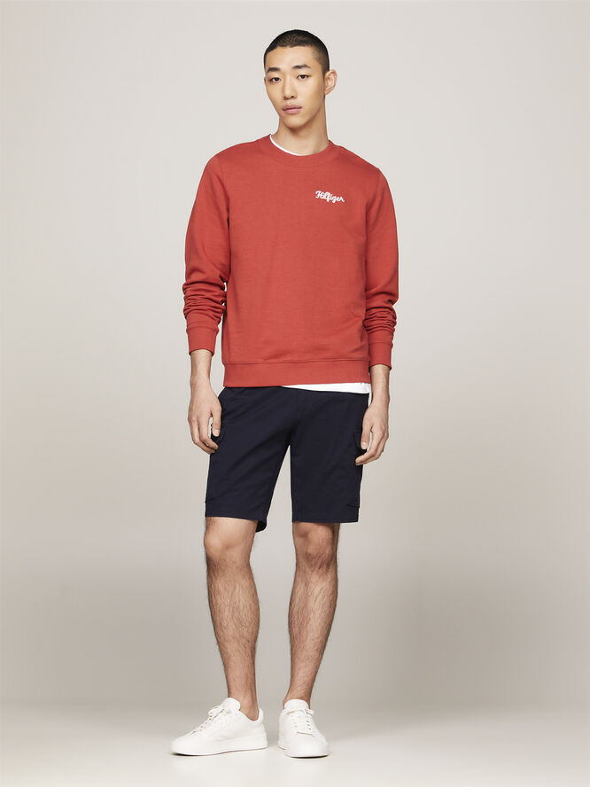 Tommy Hilfiger HILFIGER CHAINSTITCH SWEATSHIRT Terra red