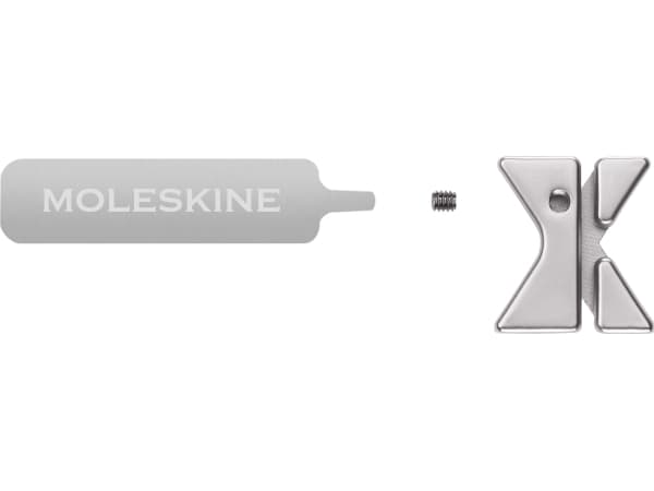 Moleskine Pins Hjerte Sølv