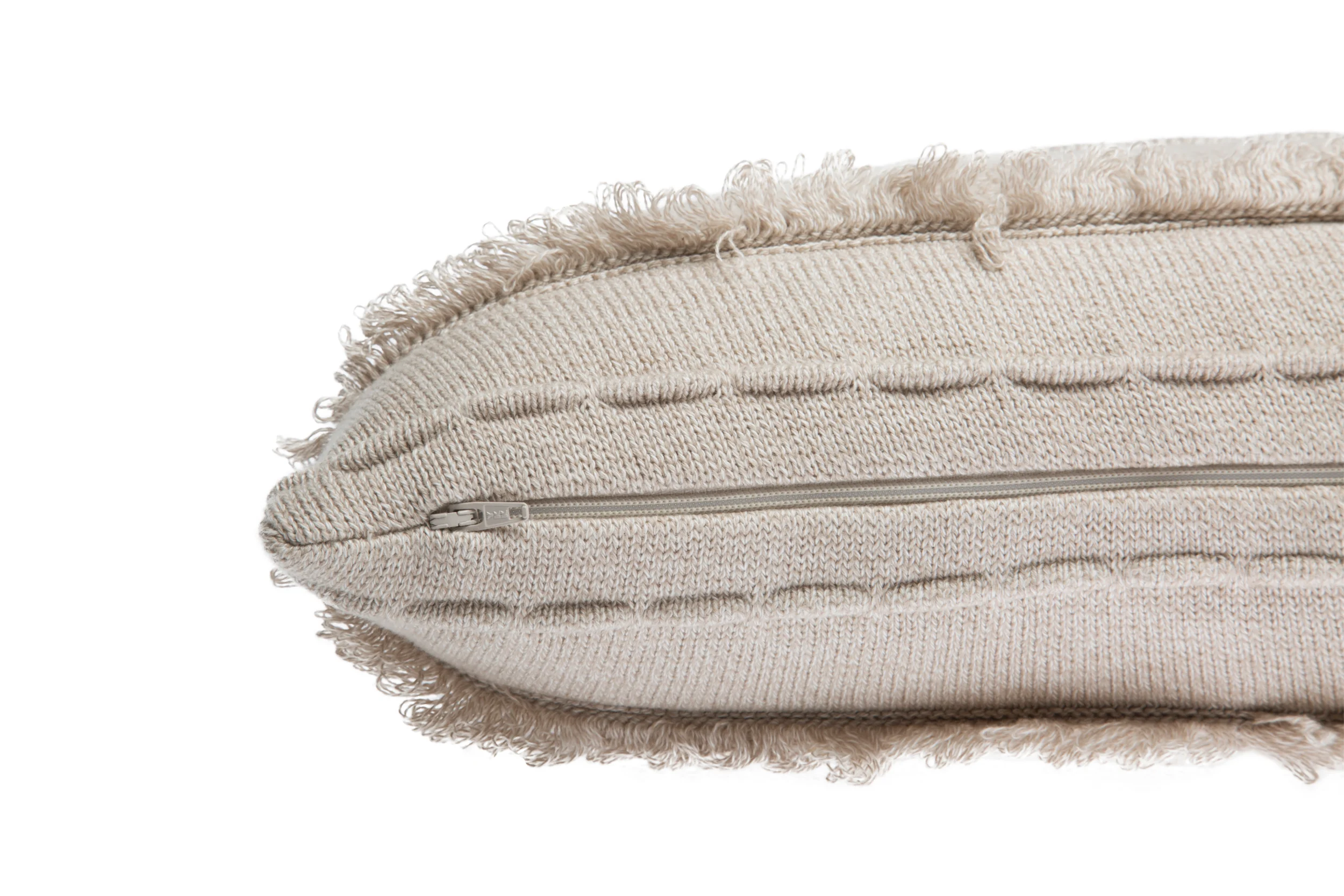 AIR - Coussin en tricot en coton | Beige