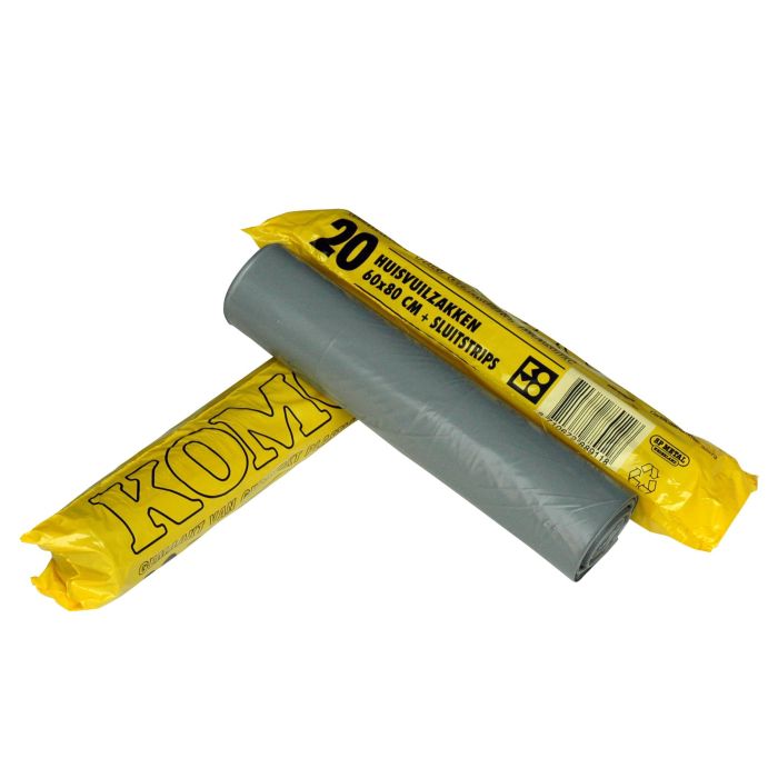 KOMO Afvalzakken KOMO 400st 60x80cm 60L 400st 50my grijs 400st (P9150230)