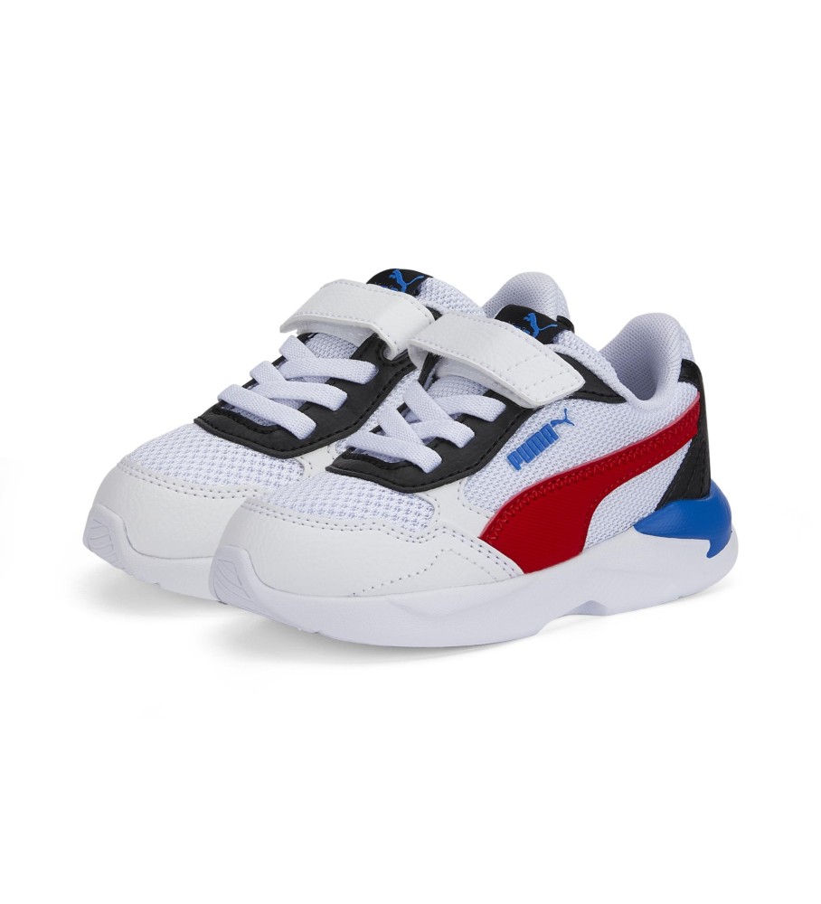 Tênis Puma X-Ray Speed Lite AC, branco e vermelho.