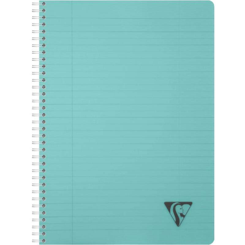 Cahier reliure intégrale Linicolor ESSENCE A4 180 pages ligné + marge couverture plastique polypropyène rainuré - Assortis