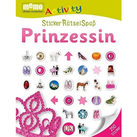 DK Verlag memo Activity Prinzessin StickerRätselSpaß