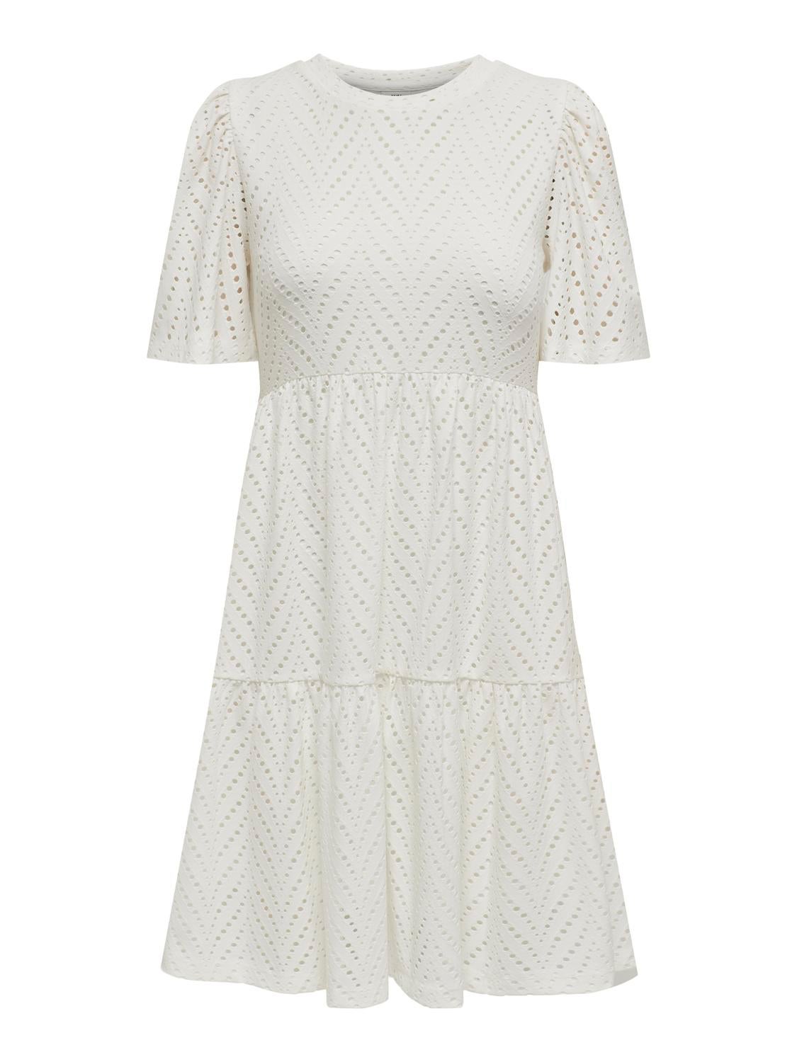 JDYCARLA Kurzes Kleid Cloud Dancer