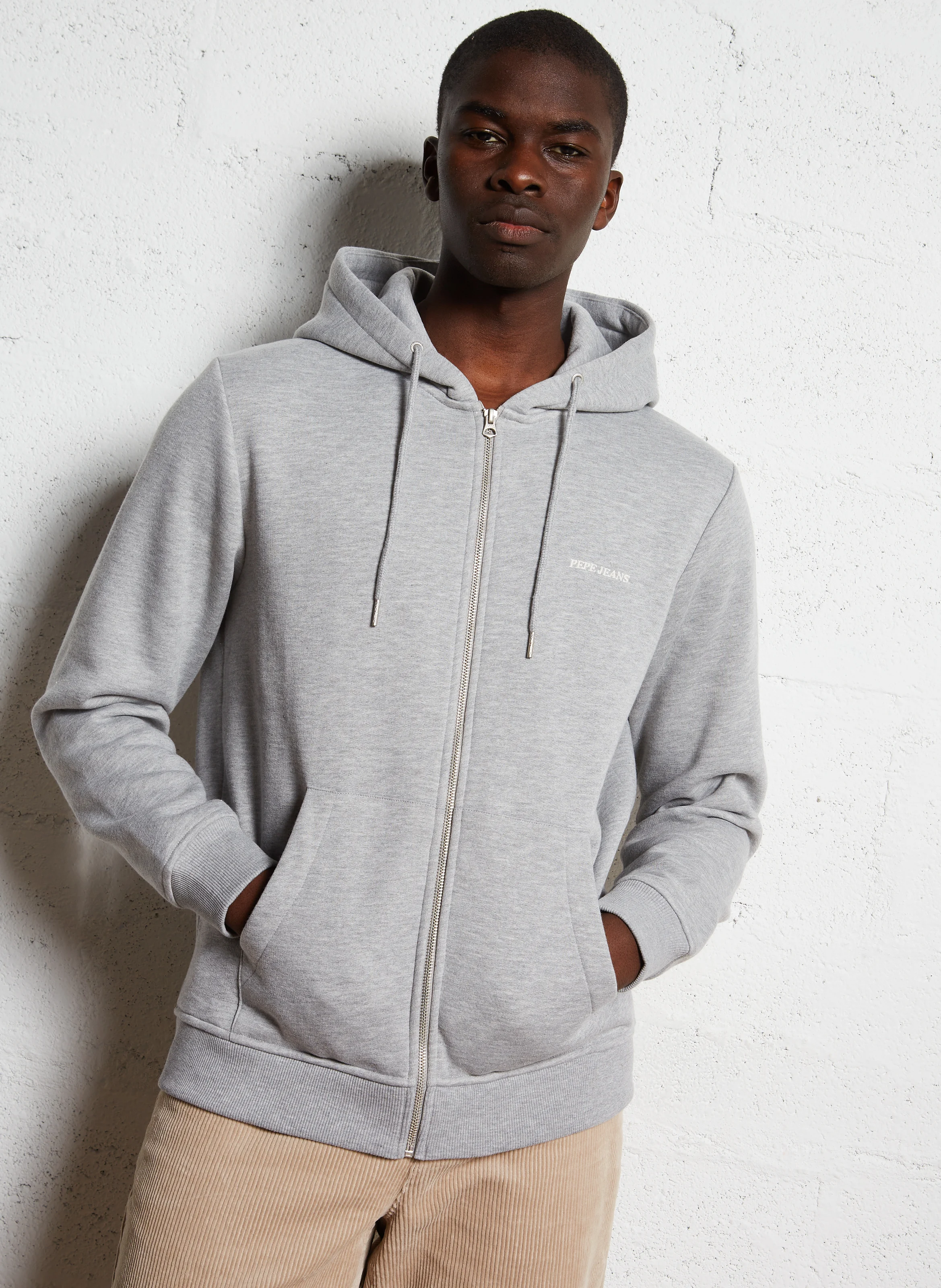 Sweat en coton mélangé | Gris