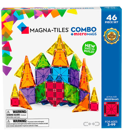 Magna-Tiles Magnets?t - 46 Dele - MicroMAGS & Combo