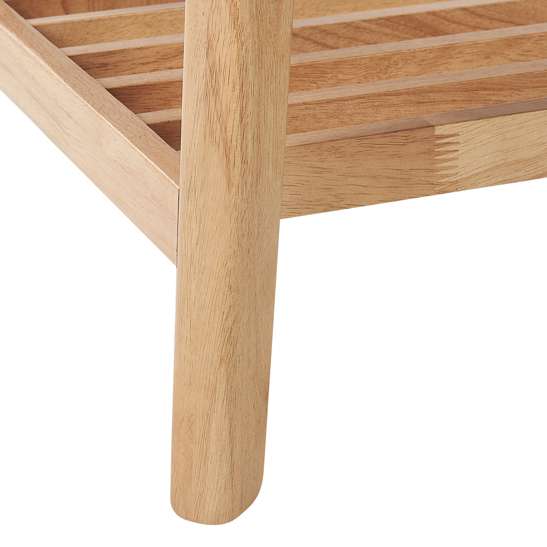 Beliani - TULARE - Consoletafel - Lichtbruin - Rubberhout