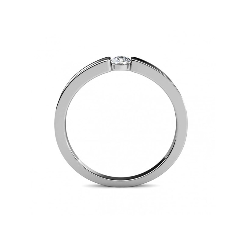 Bague Simplicity - Argenté et Cristal