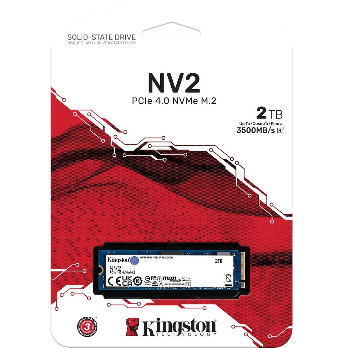 Kingston NV2 M.2 NVMe Gen 4 SSD (2TB)