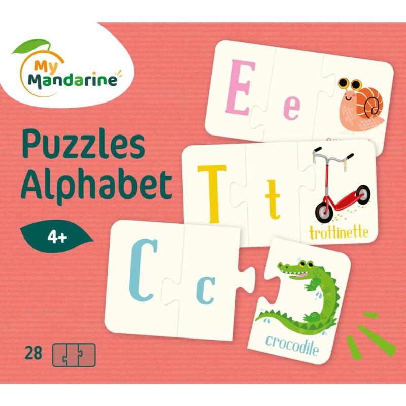 Alphabet, Puzzles alphabet - Multicolore