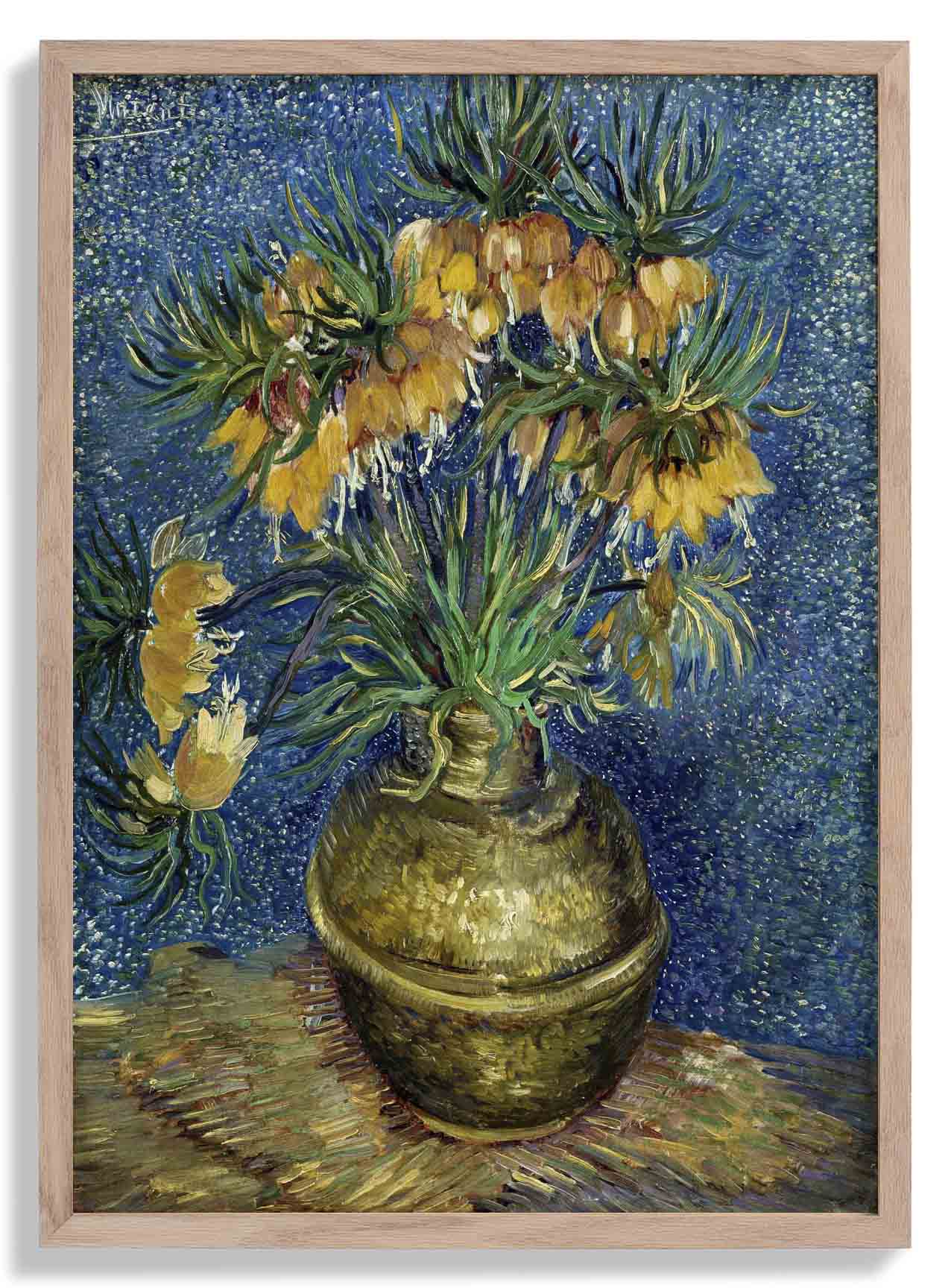 Kaiserliche Fritillarien in einer Kupfervase von Van Gogh