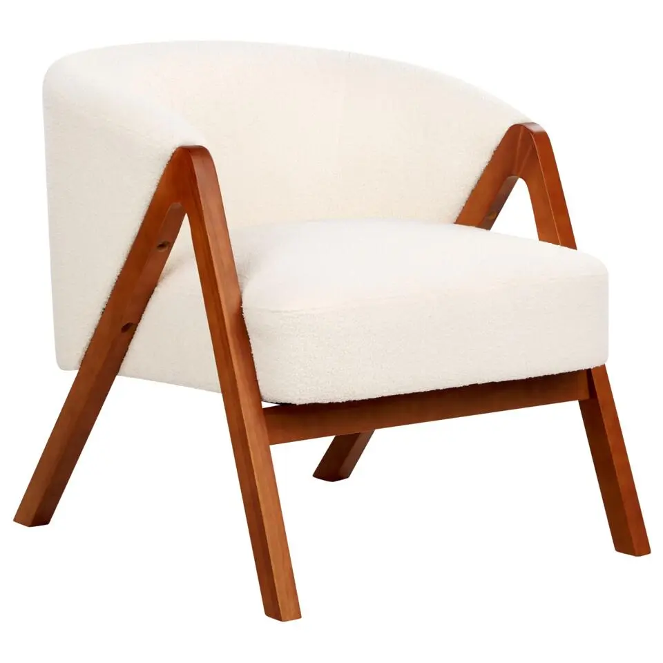 SKEI - Fauteuil - Wit - Bouclé