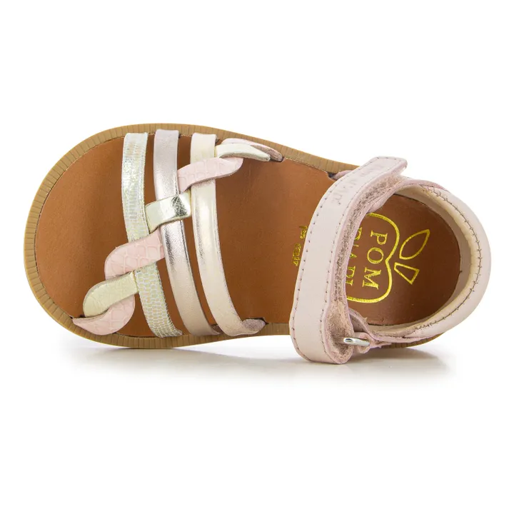 Pom d'Api Sandales Poppy Tresse | Rose