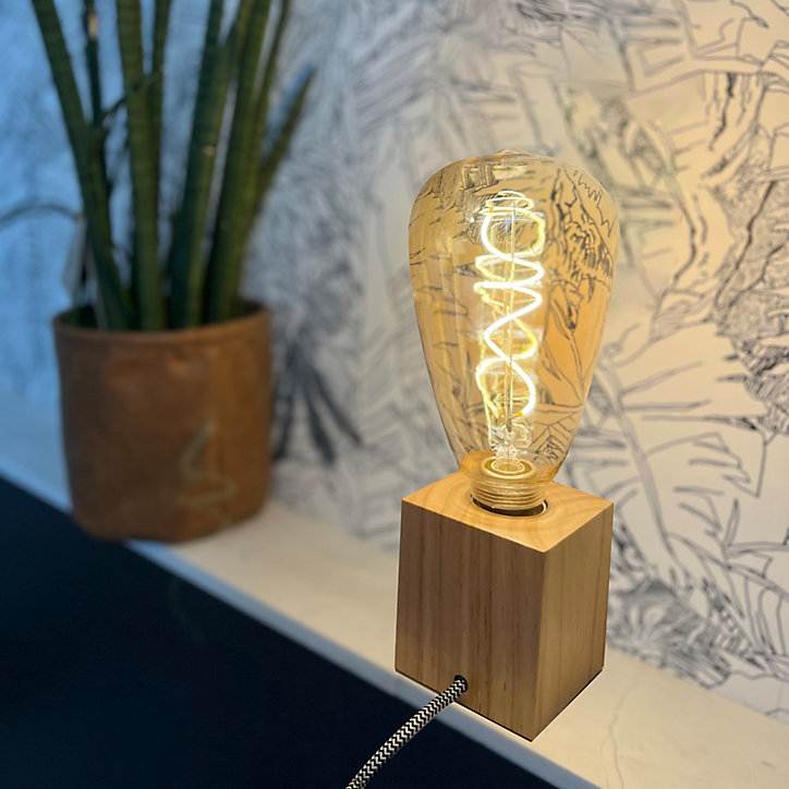 Ampoule LED E27 edison Zepelin à filament ambrée Ø21cm 265lm blanc chaud Girard Sudron