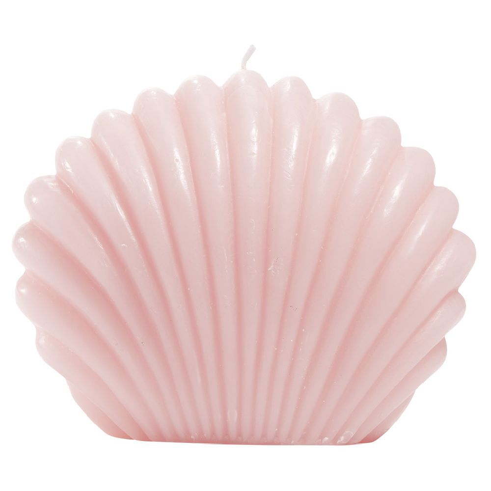 Bougie coquillage grand modèle 15x12,8xH9cm