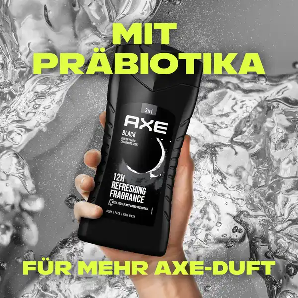 3-in-1 Duschgel & Shampoo Black