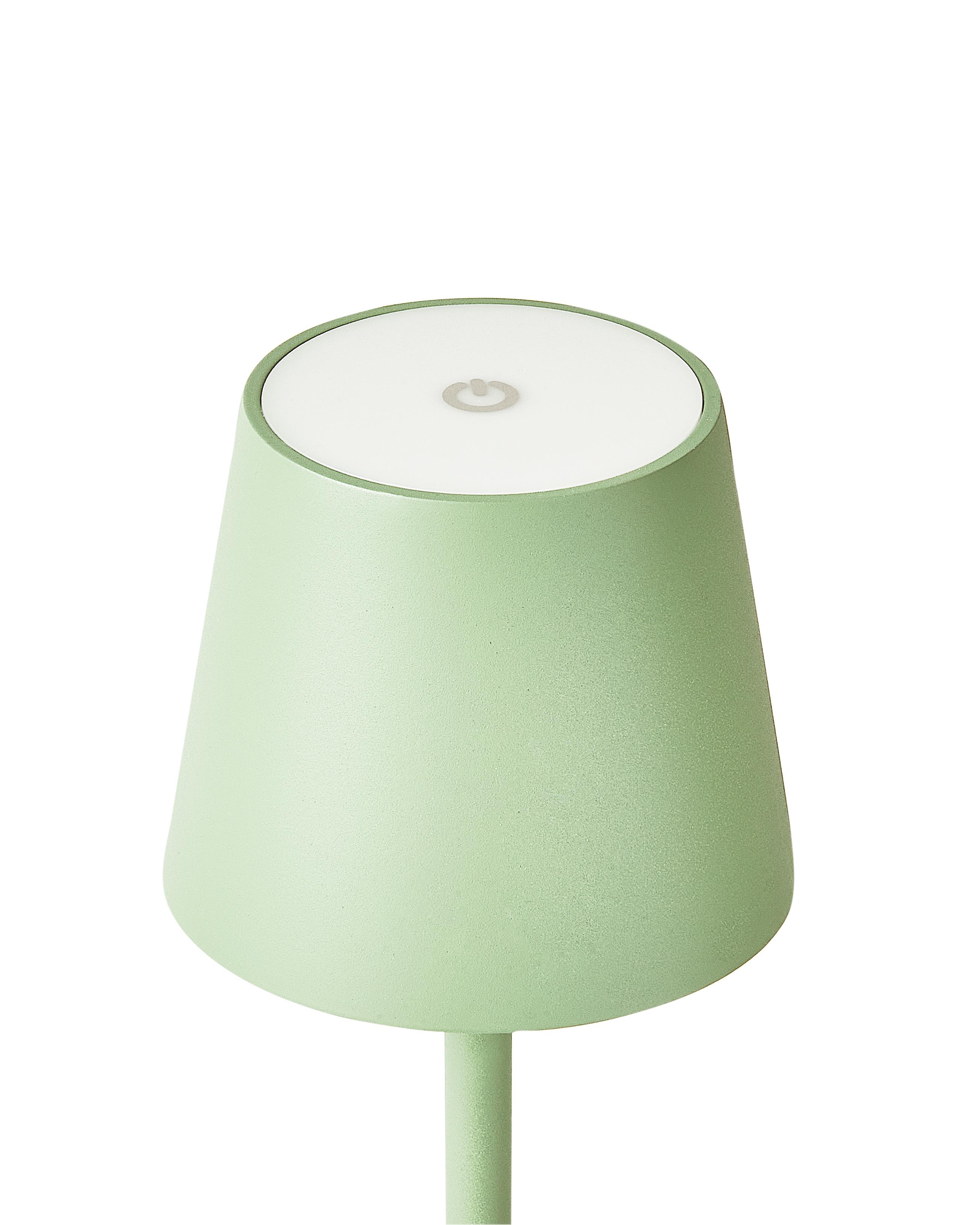 LED draadloze tafellamp BACEIRO Metaal Lichtgroen