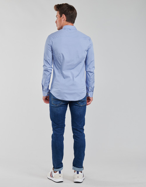 Tommy Jeans - TJM ORIGINAL STRETCH SHIRT - Bleu